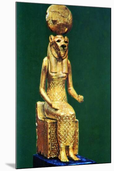 Seated Statuette of the Ancient Egyptian Goddess Sekhmet, 16th-13th Century Bc-null-Mounted Photographic Print