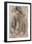 Seated Tahitian Nude from the Back, C.1902-Paul Gauguin-Framed Giclee Print