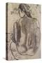 Seated Tahitian Nude from the Back; Tahitienne Nue De Dos Assise-Paul Gauguin-Stretched Canvas