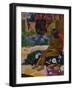 Seated Tahitian Woman and Idol (Vairumati tei oa), 1892-Paul Gauguin-Framed Giclee Print