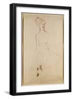 Seated Woman, 1908-Gustav Klimt-Framed Giclee Print