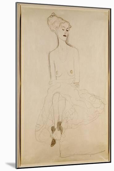 Seated Woman, 1908-Gustav Klimt-Mounted Giclee Print