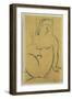 Seated Woman, 1914-Amedeo Modigliani-Framed Giclee Print