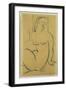 Seated Woman, 1914-Amedeo Modigliani-Framed Giclee Print