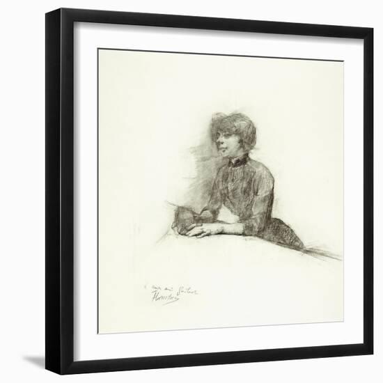 Seated Woman, C.1887-Henri de Toulouse-Lautrec-Framed Premium Giclee Print