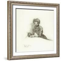 Seated Woman, C.1887-Henri de Toulouse-Lautrec-Framed Giclee Print