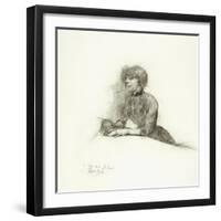 Seated Woman, C.1887-Henri de Toulouse-Lautrec-Framed Giclee Print