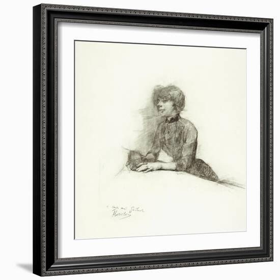 Seated Woman, C.1887-Henri de Toulouse-Lautrec-Framed Giclee Print