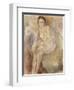 Seated Woman, C.1925-30-Jules Pascin-Framed Giclee Print