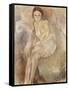 Seated Woman, C.1925-30-Jules Pascin-Framed Stretched Canvas