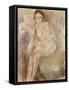 Seated Woman, C.1925-30-Jules Pascin-Framed Stretched Canvas