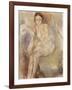 Seated Woman, C.1925-30-Jules Pascin-Framed Giclee Print