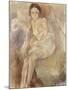 Seated Woman, C.1925-30-Jules Pascin-Mounted Giclee Print