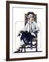 "Seated Woman,"February 17, 1923-C. Coles Phillips-Framed Giclee Print