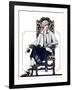 "Seated Woman,"February 17, 1923-C. Coles Phillips-Framed Giclee Print