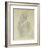 Seated Woman; Femme Assise-Auguste Rodin-Framed Giclee Print