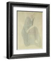 Seated Woman; Femme Assise-Auguste Rodin-Framed Giclee Print