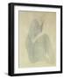 Seated Woman; Femme Assise-Auguste Rodin-Framed Giclee Print