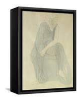 Seated Woman; Femme Assise-Auguste Rodin-Framed Stretched Canvas