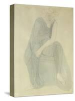 Seated Woman; Femme Assise-Auguste Rodin-Stretched Canvas
