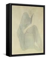 Seated Woman; Femme Assise-Auguste Rodin-Framed Stretched Canvas