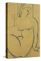 Seated Woman; Femme Assise-Amedeo Modigliani-Stretched Canvas