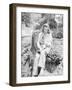 Seated Woman Holding Cat-Philip Gendreau-Framed Photographic Print