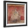 Seated woman playing a kithara, c.50–40 B.C.-Roman Republican Period-Framed Giclee Print