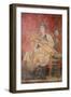 Seated Woman Playing a Kithara-null-Framed Art Print