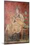 Seated Woman Playing a Kithara-null-Mounted Art Print