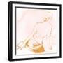 Seated Woman Rose Gold-Lanie Loreth-Framed Art Print