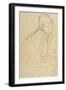 Seated Woman, Viewed from the Side-Gustav Klimt-Framed Giclee Print