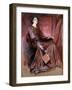 Seated Woman Wearing Elizabethan Headdress, 1897-Edwin Austin Abbey-Framed Giclee Print