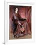 Seated Woman Wearing Elizabethan Headdress, 1897-Edwin Austin Abbey-Framed Giclee Print