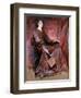 Seated Woman Wearing Elizabethan Headdress, 1897-Edwin Austin Abbey-Framed Giclee Print
