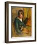 Seated Woman with a Cat on Her Knees (Femme Assise Avec Chat Sur Ses Genoux)-Roderick O'Connor-Framed Giclee Print