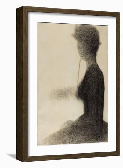 Seated Woman with a Parasol , 1884-85-Georges Pierre Seurat-Framed Giclee Print