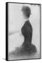 Seated Woman with a Parasol (study, La Grande Jatte)-Georges Seurat-Framed Stretched Canvas