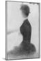 Seated Woman with a Parasol (study, La Grande Jatte)-Georges Seurat-Mounted Giclee Print