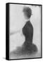 Seated Woman with a Parasol (study, La Grande Jatte)-Georges Seurat-Framed Stretched Canvas