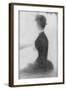 Seated Woman with a Parasol (study, La Grande Jatte)-Georges Seurat-Framed Giclee Print