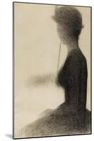 Seated Woman with a Parasol (study, La Grande Jatte)-Georges Seurat-Mounted Giclee Print