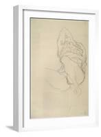 Seated Woman with Covered Face-Gustav Klimt-Framed Giclee Print