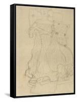 Seated Woman with Cushions-Gustav Klimt-Framed Stretched Canvas