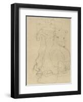 Seated Woman with Cushions-Gustav Klimt-Framed Giclee Print