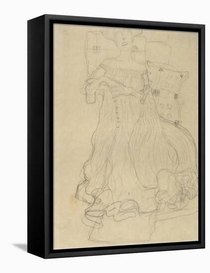 Seated Woman with Cushions-Gustav Klimt-Framed Stretched Canvas