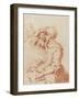 Seated woman with her hand held over her eyes-Adriaen van de Velde-Framed Giclee Print