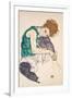 Seated Woman with Legs Drawn Up-Egon Schiele-Framed Giclee Print