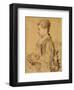 Seated Woman-Antoine Watteau-Framed Collectable Print