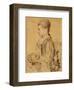 Seated Woman-Antoine Watteau-Framed Collectable Print